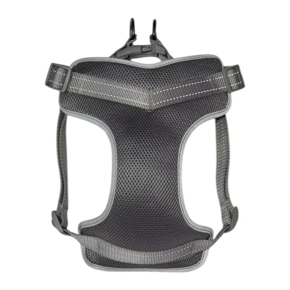 Boots & Barkley Reflective Dog Harness Large Gray Adjustable Up to 90 Ibs NWT